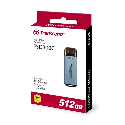 Transcend 512GB ESD300C USB-C Portable SSD TS512GESD300C / Зөөврийн Хард / - 3