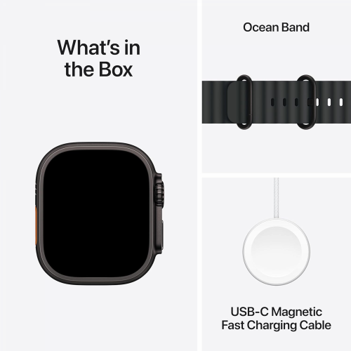 Apple Watch Ultra 2 GPS + Cellular, 49mm Black Titanium Case with Black Ocean Band /MX4P3/ - 6