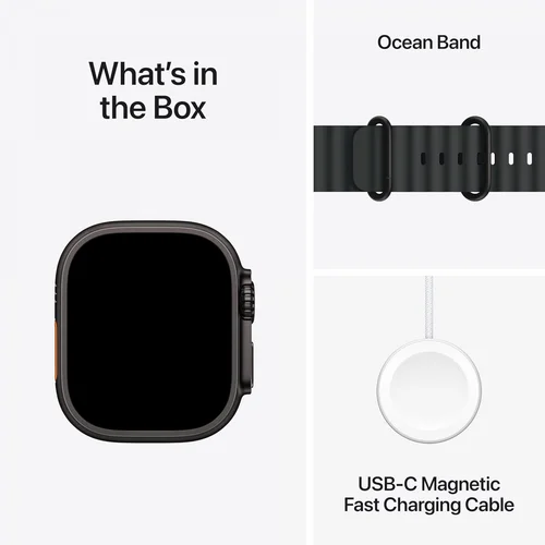 Apple Watch Ultra 2 GPS + Cellular, 49mm Black Titanium Case with Black Ocean Band /MX4P3/ - 6