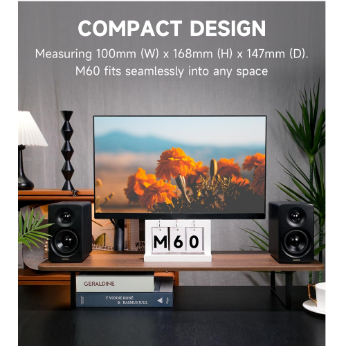 Edifier M60 Desktop 2.0 Multimedia Speaker, Black / Чанга яригч / - 2