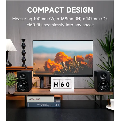 Edifier M60 Desktop 2.0 Multimedia Speaker, Black / Чанга яригч / - 2