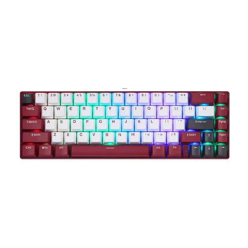 Motospeed BK67 Bluetooth and Wired Dual-Mode Mechanical Gaming Keyboard, Yellow - 1