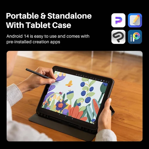 Huion Kamvas Slate 13 KT1201 Graphic Pen Display with li-battery / Зурдаг Таблет / - 4