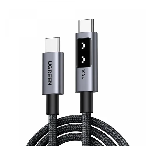 UGREEN UNO USB-C Male to Male 100W PD Fast Charging Braided Cable 1m (35501) - 1