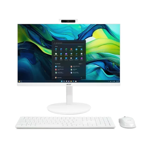 Acer Aspire C24A-GRPL AIO PC Intel Core 5-120U, 16GB DDR4 RAM, 512GB PCIe NVMe Gen4 M.2 SSD, Intel Graphics, 24-inch 120Hz FHD, Win11 Home, Wireless K&M, White - 1