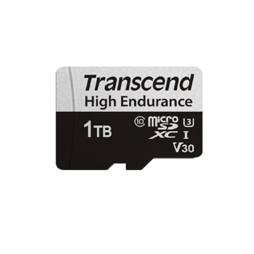 Transcend 1TB High Endurance UHS-I U3 Micro SD Memory Card with SD adapter /TS1TUSD350V/