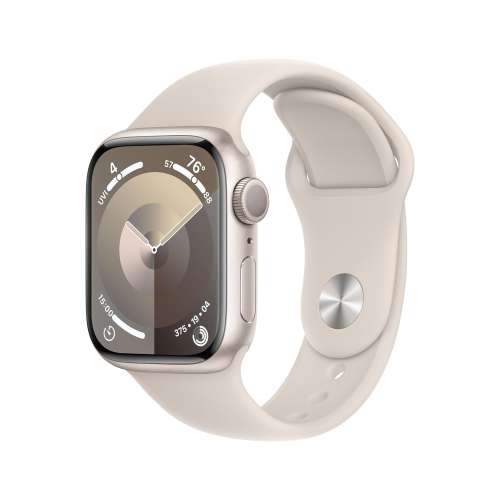 Apple Watch Series 9 GPS 41mm Starlight Aluminium Case with Starlight Sport Band (M/L) /MR8U3/