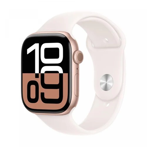 Apple Watch Series 10 GPS 46mm Rose Gold Aluminium Case with Light Blush Sport Band (S/M) /MWWT3/ - 1