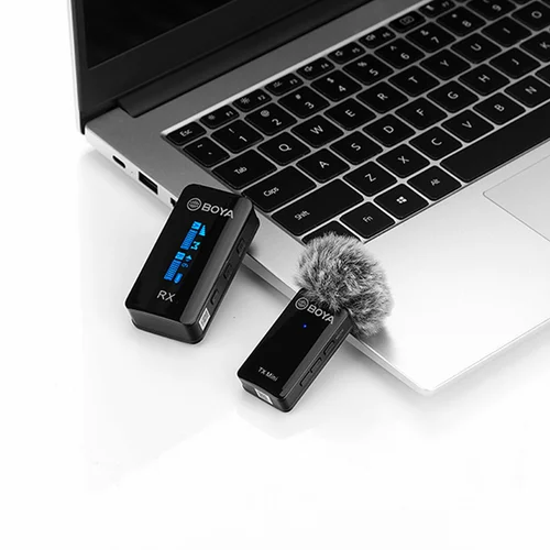 BOYA BY-XM6-S1 Mini Dual Channel Digital True-Wireless Microphone System with iOS Devices (2.4 GHz) - 3