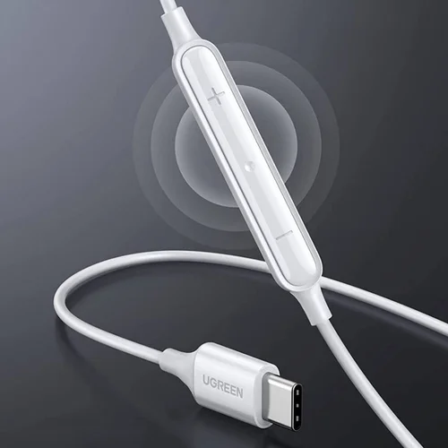 UGREEN Wired Earphones with USB-C, White (60700) - 2