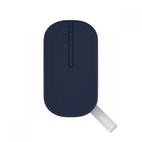 ASUS Marshmallow MD100 Wireless, Bluetooth Silent Mouse, Quiet Blue with Solar Blue Cover - 1