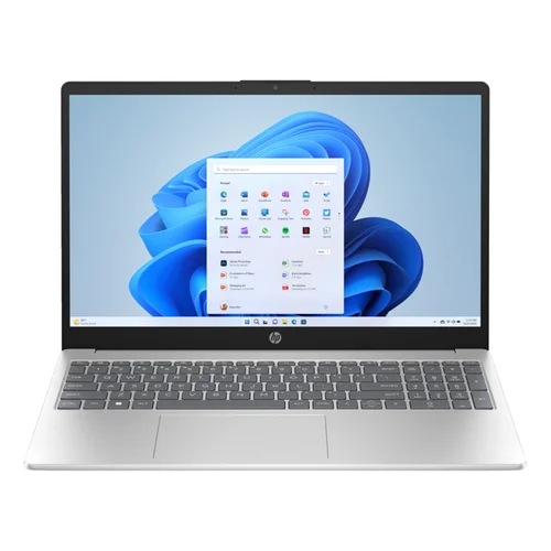 HP Laptop 15-fd0143TU Intel Core i7-1355U, 8GB DDR4 3200MHz RAM, 512GB PCIe NVMe M.2 SSD, Intel Iris Xe, 15.6" FHD Antiglare, Win11 Home, Natural Silver - 1