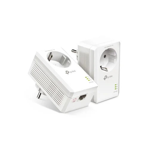 TP-Link PA7017P KIT AV1000 Gigabit Passthrough Powerline Starter Kit - 1