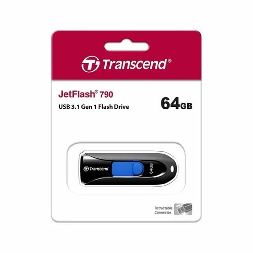 Transcend 64GB JetFlash 790 USB 3.1 Gen1 Flash Drive /TS64GJF790K/ - 4