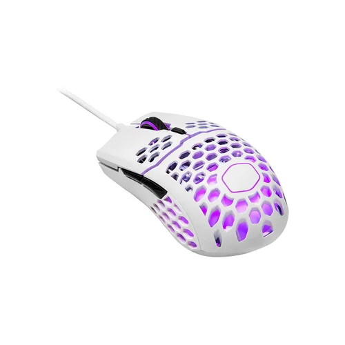 Cooler Master MM711 Glossy White Gaming Mouse - 1