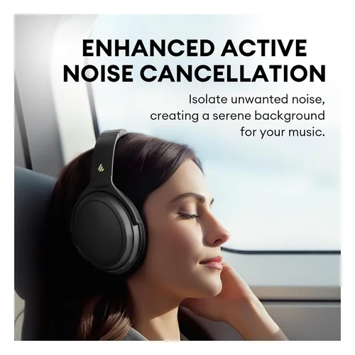 Edifier WH700NB Active Noise Cancelling Bluetooth Headphones, Black / Чихэвч / - 2