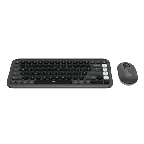 Logitech POP ICON Wireless Keyboard & Mouse Combo, Black - 2