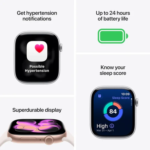 Apple Watch Series 11 GPS 46mm Jet Black Aluminium Case with Black Sport Band (M/L) /MEUX4/ - 4