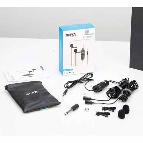 BOYA BY-M1DM Dual Omnidirectional Lavalier Microphone / Микрофон / - 2