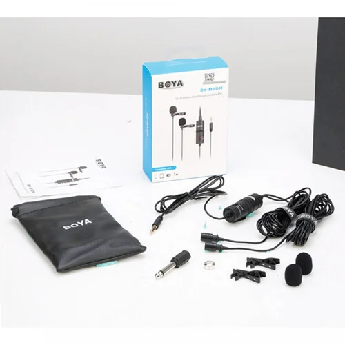 BOYA BY-M1DM Dual Omnidirectional Lavalier Microphone / Микрофон / - 2