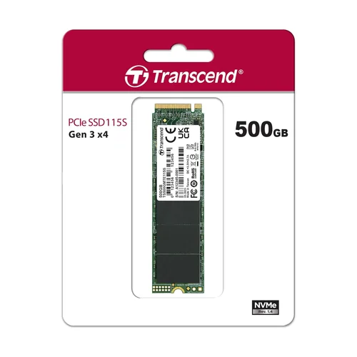 Transcend 500GB 115S NVMe PCIe Gen3x4 M.2 2280 Internal SSD /TS500GMTE115S/ - 3
