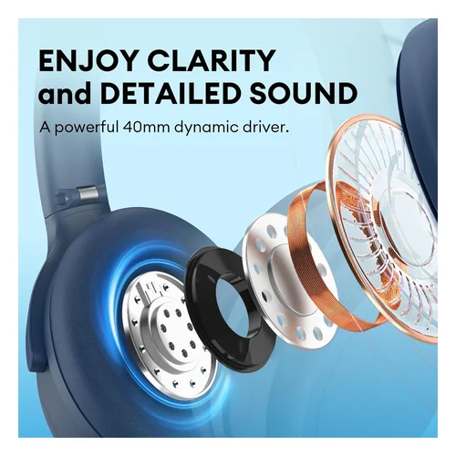 Edifier WH700NB Active Noise Cancelling Bluetooth Headphones, Navy / Чихэвч / - 5