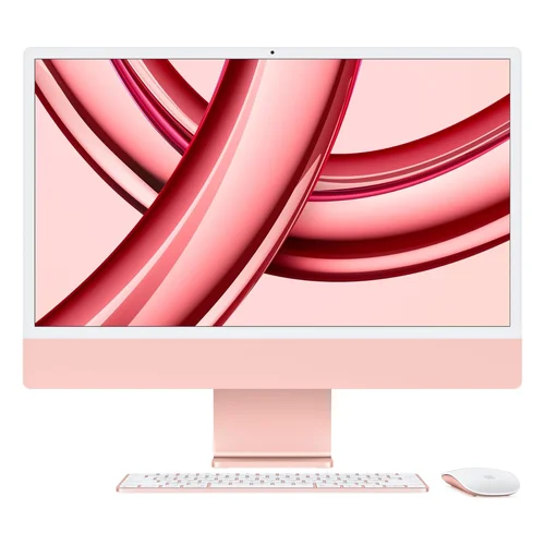 Apple iMac M3 Chip, 8-Core CPU, 8-Core GPU, 8GB RAM, 256GB SSD, 24-inch 4.5K Retina Display, Pink /MQRD3/ - 1