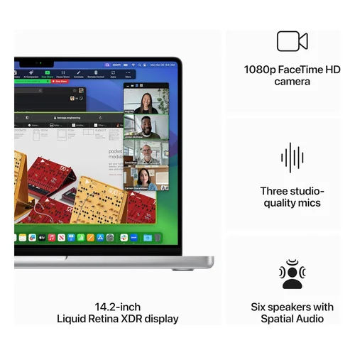 Apple MacBook Pro 14" M3 Chip 8-core CPU 10-core GPU, 8GB RAM, 512GB SSD, Silver /MR7J3/ - 4