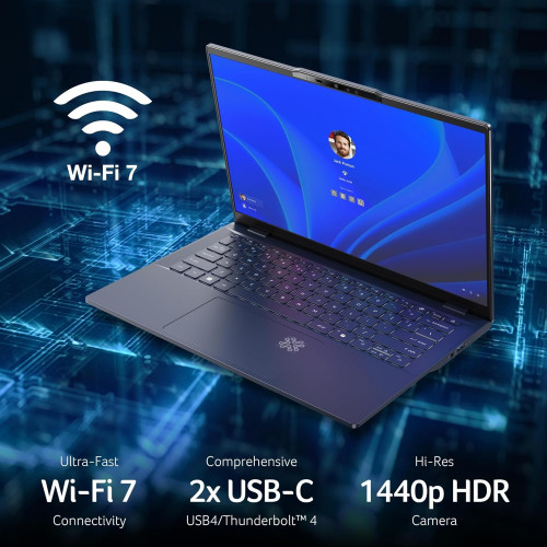 Acer Swift 14 AI SF14-51-55J3 Intel Core Ultra 5, DDR5 16GB RAM, 512GB PCIe NVMe Gen4 M.2 SSD, Intel Arc Graphics, 14-inch WUXGA OLED, Win11 Home, Steam Blue - 3