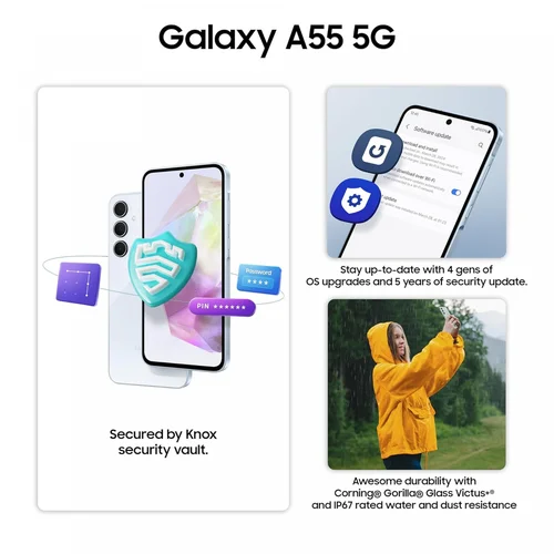 Samsung Galaxy A55 8GB+128GB, Light Violet - 3