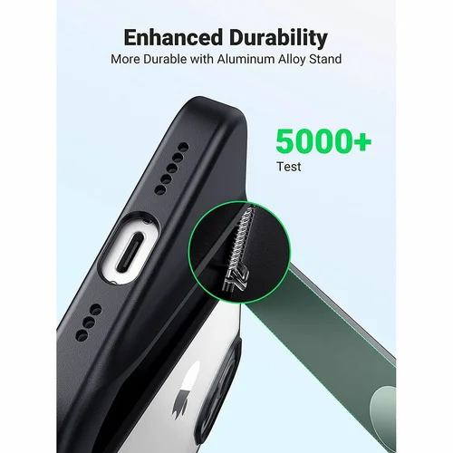 UGREEN Kickstand Protective Case for iPhone 13, Morandi Grey (90389) - 3