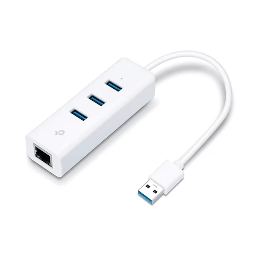 TP-Link UE330 USB 3.0 3-Port Hub & Gigabit Ethernet Adapter 2 in 1 USB Adapter - 2
