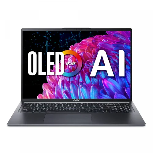 Acer Swift Go 16 SFG16-72-56B8 Intel Core Ultra 5-125H, 16GB DDR5 RAM, 512GB PCIe Gen4 SSD, Intel Arc Graphics, 16-inch 120Hz 3.2K OLED , Win11 Home, Steel Grey - 1