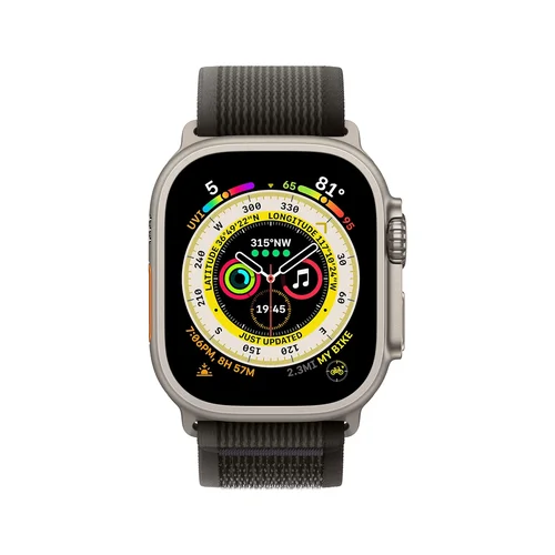 Apple Watch Ultra GPS + Cellular, 49mm Titanium Case with BlackGray Trail Loop /MQFW3/ - 2