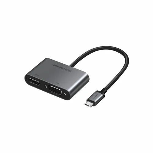 UGREEN USB-C Male to HDMI + VGA Female Converter with PD (50505) - 1