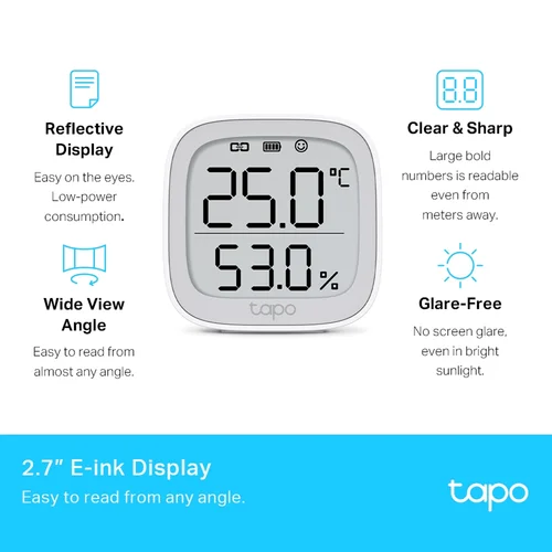 Tapo T315 Smart Temperature & Humidity Monitor / Гэрийн ухаалаг систем , Температур мэдрэгч / - 3
