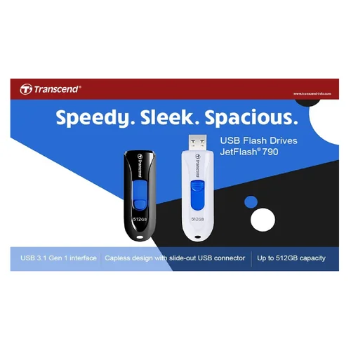 Transcend 256GB JetFlash 790C USB 3.2 Gen1 Flash Drive /TS256GJF790C/ - 3