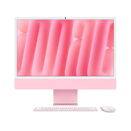 Apple iMac M4 Chip, 10-Core CPU, 10-Core GPU, 24GB RAM, 512GB SSD, 24-inch 4.5K Retina Display, Pink /MD2U4/ - 1