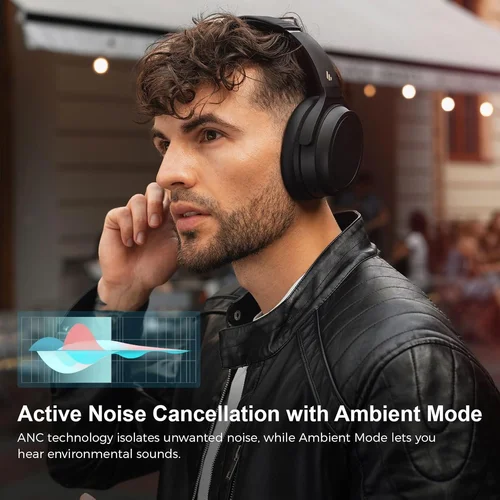 Edifier WH700NB Pro Active Noise Cancelling Bluetooth Headphones, Gray / Чихэвч / - 4