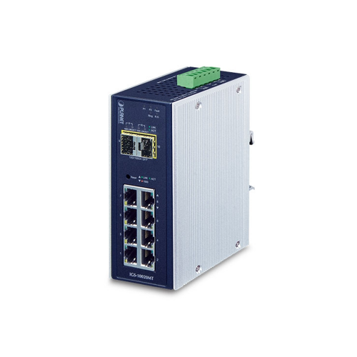 Planet IGS-10020MT Industrial 8-Port Gigabit + 2-Port SFP Managed Switch