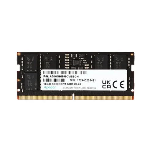 Apacer DDR5 16GB 5600MHz SODIMM Notebook Memory /FS.16G2C.PKH/