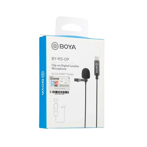 BOYA BY-M3-OP Clip-on Digital Lavalier Microphone for DJI OSMO Pocket / Микрофон / - 4