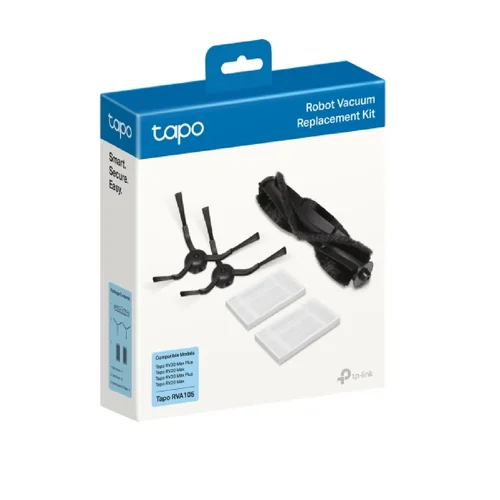 Tapo RVA105 Tapo Robot Vacuum Replacement Kit /Brush 1, Side Brush 2, HEPA Filter 2/