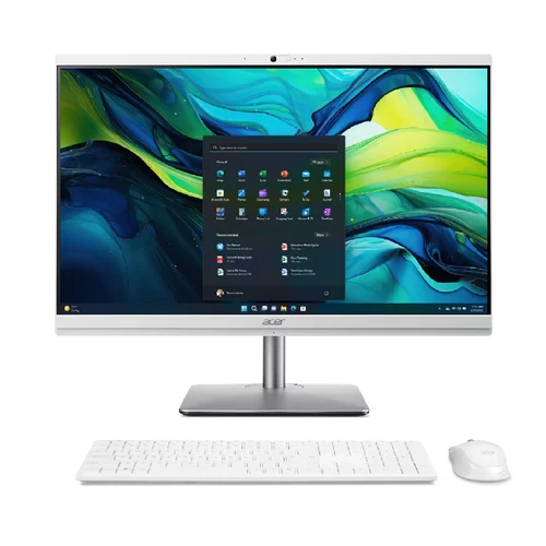 Acer Aspire C24-195ES AIO PC Intel Core Ultra 5-125U, 8GB DDR5 RAM, 512GB PCIe NVMe Gen4 M.2 SSD, Intel Graphics, 24-inch FHD Non-Touch, Win11 Home, Wireless K&M, White ( Суурин компьютер)