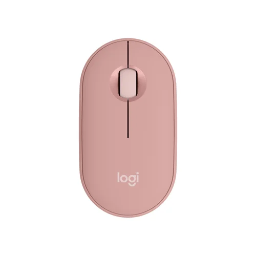 Logitech Silent Wireless Mouse with Bluetooth, Pink Pebble - 1