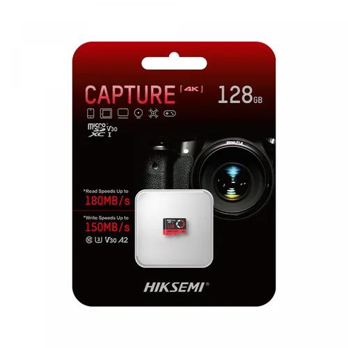 Hiksemi Capture 128GB A2 V30 180MB/s Micro SD Memory Card HS-TF-E3-128G - 2