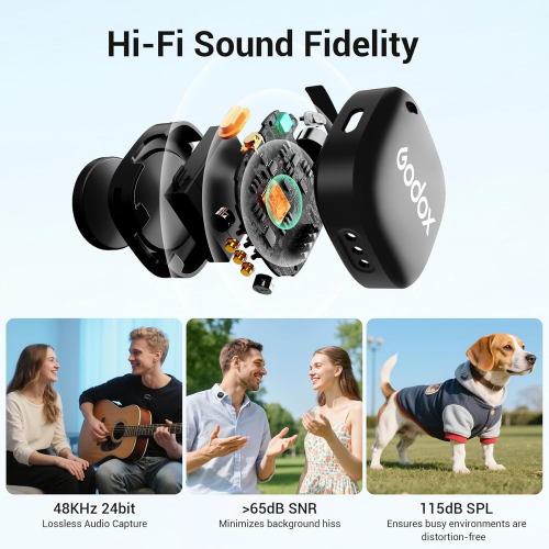 Godox C01 Kit 1, 1-Person Wireless Microphone System Black / Микрофон / - 4