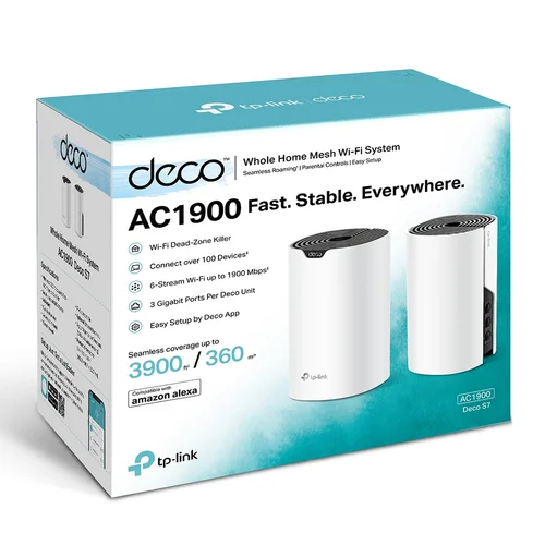 TP-Link Deco S7 (2-pack) AC1900 Whole Home Mesh Wi-Fi System - 4