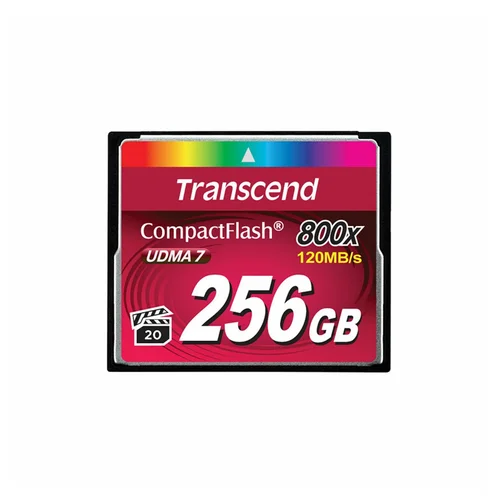Transcend 256GB 800x CompactFlash Memory Card UDMA /TS256GCF800/ - 1