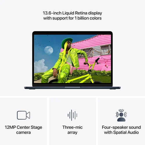 Apple MacBook Air 13" M5-chip, 10-core CPU, 8-core GPU, 16GB RAM, 512GB SSD, Midnight /MDHE4/ - 5